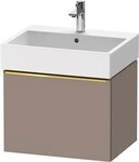 Duravit D-Neo Waschtischunterbau wandh&auml;ngend Basalt Matt 584x442x440 mm -