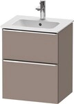 Duravit D-Neo Waschtischunterbau wandh&auml;ngend Basalt Matt 510x402x625 mm -