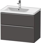 Duravit D-Neo Waschtischunterbau wandh&auml;ngend Graphit Matt 784x452x625 mm -