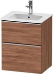 Duravit D-Neo Waschtischunterbau wandh&auml;ngend Nussbaum Matt 510x402x625 mm -