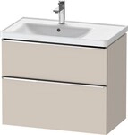 Duravit D-Neo Waschtischunterbau wandh&auml;ngend Taupe Matt 784x452x625 mm -