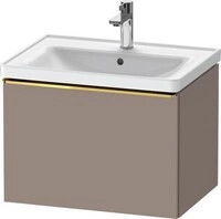 Duravit D-Neo Waschtischunterbau wandh&auml;ngend Basalt Matt 634x452x440 mm -