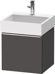 Duravit D-Neo Waschtischunterbau wandh&auml;ngend Graphit Matt 484x442x440 mm -