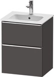 Duravit D-Neo Waschtischunterbau wandh&auml;ngend Graphit Matt 510x402x625 mm -