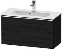 Duravit D-Neo Waschtischunterbau wandh&auml;ngend Eiche Schwarz Matt 810x372x440 mm...