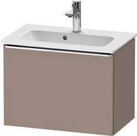 Duravit D-Neo Waschtischunterbau wandh&auml;ngend Basalt Matt 610x372x440 mm -