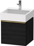 Duravit D-Neo Waschtischunterbau wandh&auml;ngend Eiche Schwarz Matt 484x442x440 mm...