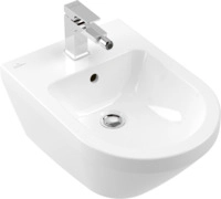 Villeroy & Boch Bidet Architectura 530x370x270mm Rund wandh&auml;ngend Weiss Alpin