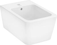 Hansgrohe Wand Bidet EluPura Q 540 mm mit Hahnloch u.&Uuml;berlauf HYE wei&szlig;,...