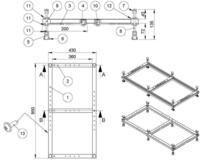 Hoesch Gestell f&uuml;r Duschwanne Samar 4457/4458 118952