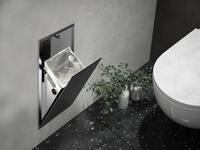 emco Abfallsammler asis pure mit Glasfront, 250x436 mm, schwarz, 975527513 975527513