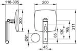 KEUCO iLook_move Wandkosmetikspiegel mit 5 Lichtfarben und Vergr&ouml;&szlig;erungsfaktor x5,