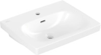 Villeroy & Boch Waschbecken Skyla 5A5155 445x550mm,, 1 Hahnloch mit &Uuml;berlauf...