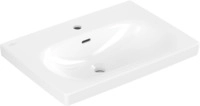 Villeroy & Boch Waschbecken Skyla 5A5165 650x460mm,, 1 Hahnloch mit &Uuml;berlauf...