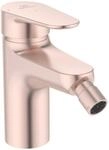 Ideal Standard Bidetarmatur Alu+ Ausladung 115mm BlueStart mit Ablaufgarnitur Rose,