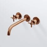 Steinberg Serie 250 3-Loch Waschtisch-Wand-Armatur, Kupfer geb&uuml;rstet 250 1902...