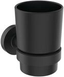 Ideal Standard Zahnbecher IOM schwarzes satiniertes Glas Silk Black, A7928XG...