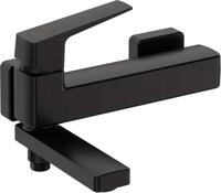 Neuesbad Serie 660 Wannenarmatur mit klappbarem Auslauf, Schwarz NB1DEBQLN12M1
