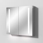 Sanipa Reflection Aluminium-Spiegelschrank ALEX 80 mit LED-Beleuchtung, AU3126L