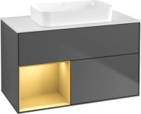 Villeroy & Boch Waschtischunterschrank Finion F65 1000x603x501mm WT mittig, F651HFGK