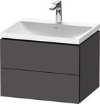 Duravit L-Cube c-shaped Set wandh&auml;ngend Graphit Matt 600x480x480 mm -