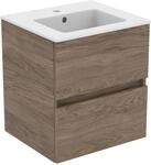 Ideal Standard M&ouml;belpaket Eurovit+ m.WT 51cm Weiss u.Schrank 50cm 2 Ausz....