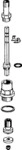 Hansa UP-Ventiloberteil 45 - 80 mm G3/4, 59902727 59902727