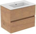 Ideal Standard M&ouml;belpaket Eurovit+ m.WT 71cm Weiss u.Schrank 70cm 2 Ausz....