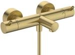 Ideal Standard Badethermostat Aufputz Ceratherm T125 Pin-Griffe Brushed Gold, A7588A2