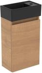 Ideal Standard M&ouml;belpaket Eurovit+ HWB re.37cm Schw. u.Schrank 36cm m.T&uuml;r Hamilton