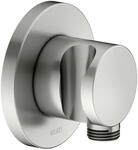 Keuco Schlauchanschluss IXMO 59592, m. Brausehalter, rund, Edelstahl-finish,