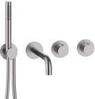 Herzbach MODUL7 Thermostat-Farbset 2 Verbraucher mit Auslauf Edelstahl,