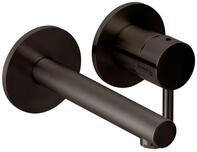 Herzbach design ix pvd Waschtisch Wandarmatur 80 gerader Auslauf 160 black,...