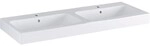 Geberit Doppelwaschtisch iCon, 2 Hahnl&ouml;cher, B: 1200 mm, T: 485 mm, 124120600, weiss