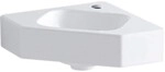 Geberit Eckhandwaschbecken iCon, 325 mm Schenkell&auml;nge, 124729600, weiss mit Keratect
