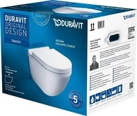 Duravit Starck 3 WC-Set wandh&auml;ngend 370x540x420 mm - 42250900A1 42250900A1