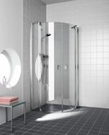 Kermi Viertelkreis Raya P50 1200x2000, silber mattglanz, ESG klar, RAP50120201AK