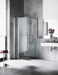 Kermi Seitenwand Diga TBR 0900x2000, silber hochglanz, ESG klar mit KermiClean,