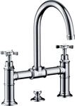 Hansgrohe 3-Loch Waschtischarmatur Br&uuml;cke Axor Montreux Standmodell chrom, 16510000