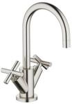Dornbracht Waschtisch-Einlochbatterie mit Ablaufgarnitur TARA 22512892 Platin