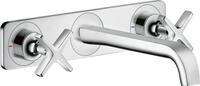Hansgrohe 3-L.Waschtischarmatur Axor Citterio E Fertigset Wandmontage chrom mit