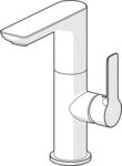 Hansa Waschtisch-Einhand-Einlochbatterie Hansaligna 55352203