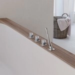 Steinberg 4-Loch Wanne/Brause-Standarmatur, chrom Serie 100, 100.2480 1002480