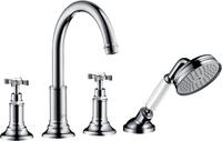 Hansgrohe 4-Loch Wannenarmatur Axor Montreux F-Set f.Fliesenrand chrom