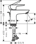 Hansgrohe Waschtischmischer 80 Talis E LowFlow chrom, 71705000 , 71705000 71705000