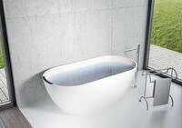 Riho freistehende Badewanne Bilbao 150x75x55,5 wei&szlig; matt, (BS12005 alte Nummer),