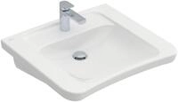 Villeroy & Boch Waschtisch Vita Architectura, 1 Hahnloch, ohne &Uuml;berlauf, weiss