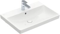 Villeroy & Boch Waschtisch Avento 4158, 1 Hahnloch, mit &Uuml;berlauf, weiss CeramicPlus
