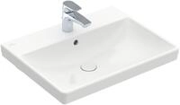 Villeroy & Boch Waschtisch Avento 4158 600x470mm 1 Hahnloch, mit &Uuml;berlauf, weiss