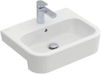 Villeroy & Boch Vorbauwaschtisch Architectura, 1 Hahnloch, mit &Uuml;berlauf, weiss